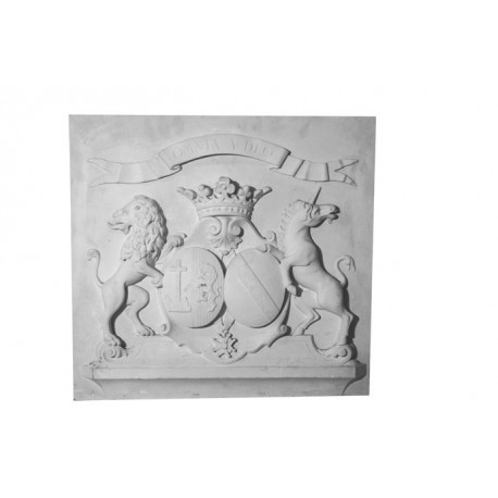 Bas relief armoiries de château 54 x 50 cm ref: B512