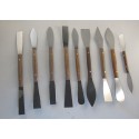 Lot de 9 spatules de finition gypsum art
