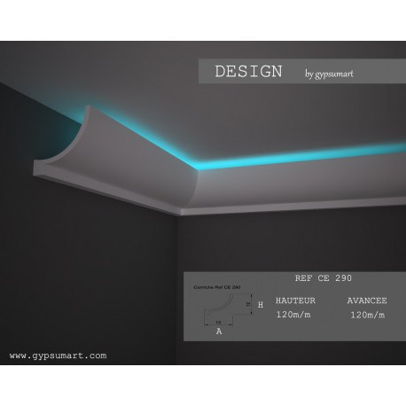 22 Mètres De Profilé LED OL-30 – Éclairage Indirect Pour Plafond/corniche – Blanc