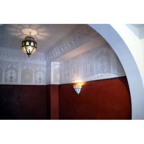 Bas relief mauresque mural