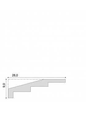 profil Corniche moderne Ref cm202 dim 9x28