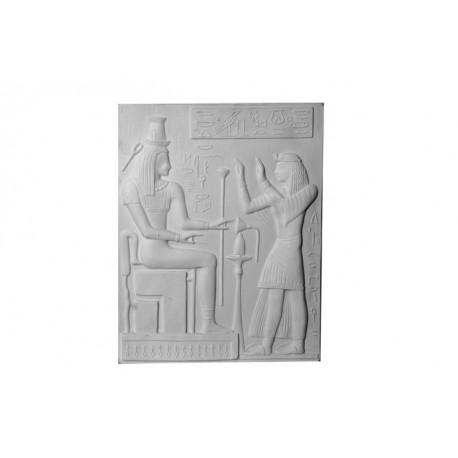 Bas relief égyptien 48 x 37 cm ref: B536