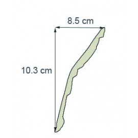 Corniche denticule Ref cde222 dim 10.3 x8.5