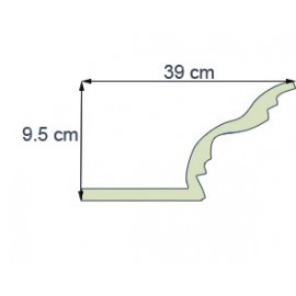 Corniche éclairage Ref CE283 dim 39x9.5