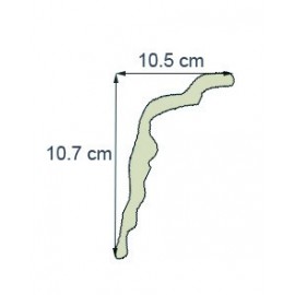 Corniche moderne Ref cm194 dim 10.7 x 10.5