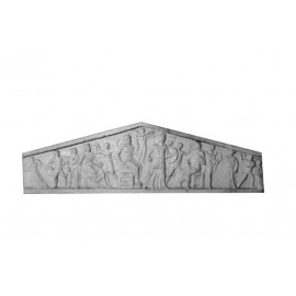 Bas relief fronton gréco-romain GM 100 x 30 cm ref: B508